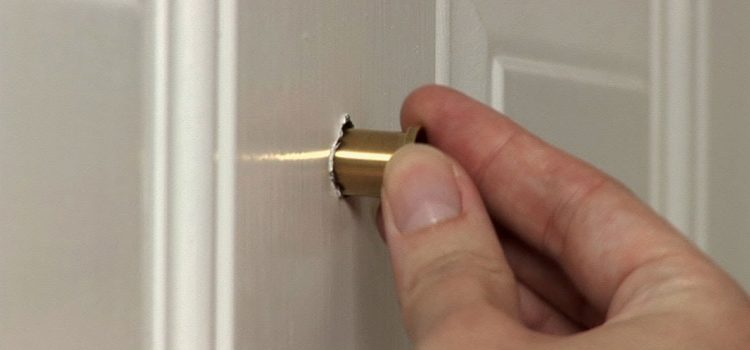 peephole door repair in Leesburg
